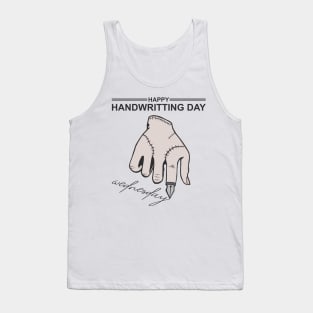 handwritting day Tank Top